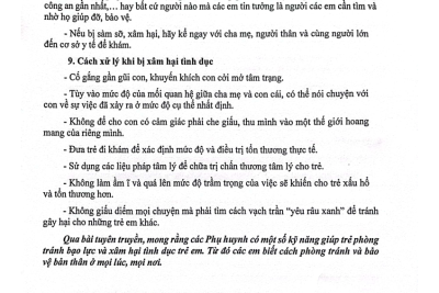 Bài tuyên truyền phòng chống bạo hành trẻ trong trường học