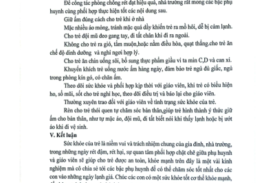 Bài tuyên truyền phòng chống rét đậm, rét hại cho trẻ