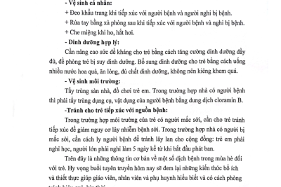 Bài tuyên truyền về dịch bệnh mùa hè