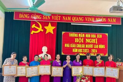 ❤️❤️❤️ HỘI NGHỊ NHÀ GIÁO, CÁN BỘ QUẢN LÝ GIÁO DỤC, NGƯỜI LAO ĐỘNG TRƯỜNG MẦM NON HOA SEN NĂM HỌC 2023-2024 ❤️❤️❤️