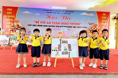 Ngày 06, 07/3/2024 PGD&ĐT huyện Yên Khánh tổ chức hội thi “Bé với an toàn giao thông”