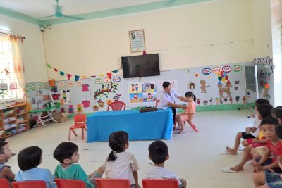 Ngày 18 tháng 9 năm 2023 trường mầm non Hoa Sen tổ chức khám sức khỏe đầu năm học cho học sinh